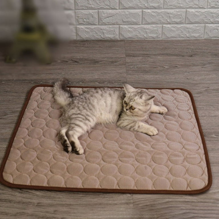 Summer Cooling Mat for Dogs Cats Self Dog Cooling Mat Breathable Pet Crate Pad Portable Washable Pet Cooling Blanket for Pet Outdoor or Home Use Coffee S Walmart