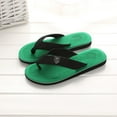 thumbnail image 2 of Men's Arch Support Flip Flops with Soft Cushion Non Slip Comfortable Summer Beach Slip on Shoes Walking Thong Sandals Green Size 8.5, 2 of 5
