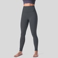 thumbnail image 2 of JFGHDG Women's High Waisted Buttery Soft No Front Seam Tummy Control Butt Lifting Workout Yoga Leggings Dark Gray L, 2 of 5