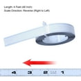 Measure Tape, Cuttable 4ft 48in Carbon Steel Right To Left Adhesive
