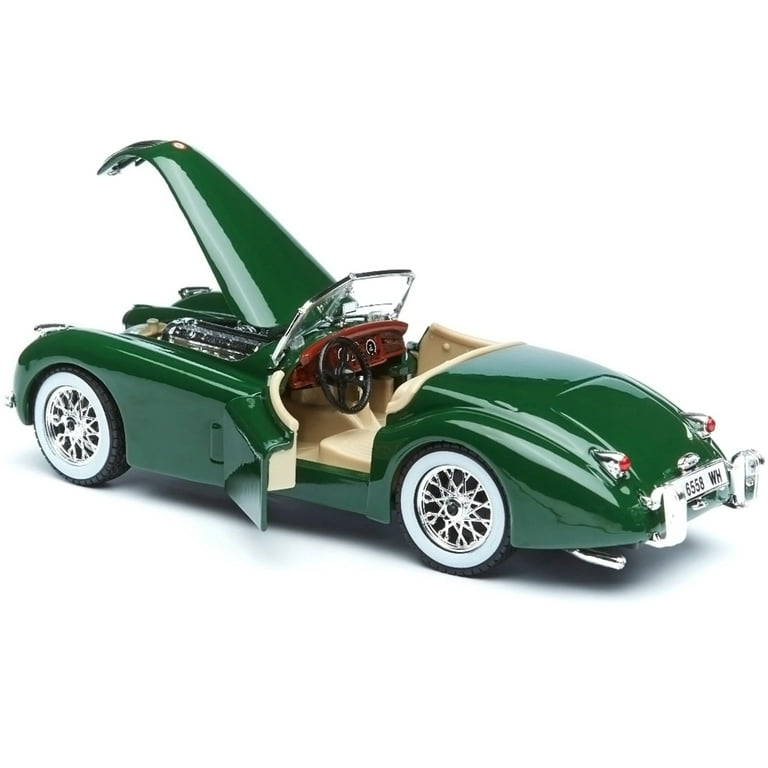 1951 Jaguar XK 120 Roadster Green 1/24 Diecast Model Car by