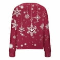 thumbnail image 5 of Women's Christmas Print Cardigan Santa Claus Graphic Button Down V-Neck Festive Holiday Wear Cozy Seasonal Celebration Sweater, 5 of 5