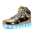 thumbnail image 1 of Women's Men's Led Lights Up Trainers High Top Flashing Trainers Usb Charging Lace Up Couples Shoes Tw, 1 of 5