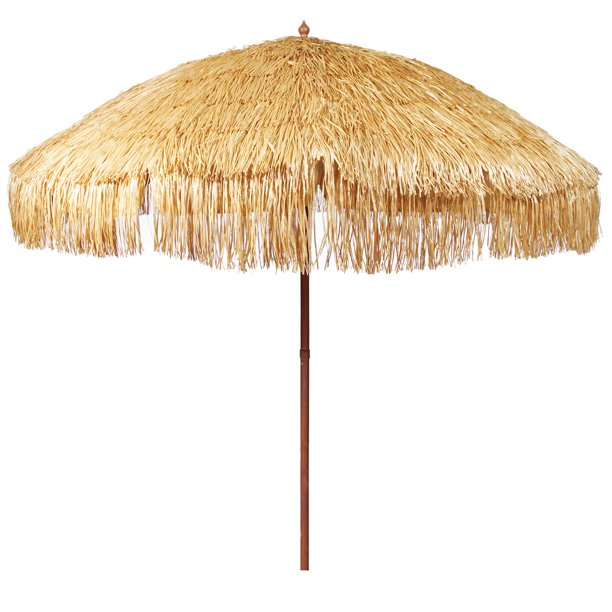 Bayside21 8 FT Tiki Umbrella Thatch Patio Umbrella Hawaiian Style