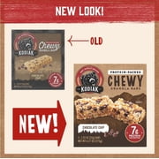 Kodiak Chocolate Chip Chewy Protein Granola Bars, 1.23 oz, 5 Count Cardboard Box
