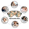thumbnail image 7 of Naloa Tropical Leaves Flower Print Sleep Mask for Sleeper, Light Blocking Sleeping Eye Mask for Women Men, Eye Shade with Adjustable Strap for Travel, Nap,Meditation, 7 of 7