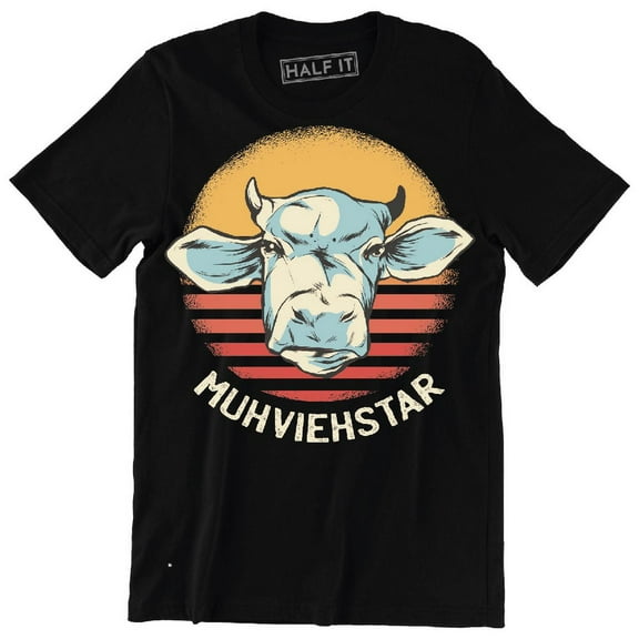 Muhviehstar Funny Pun Joke COW Graphic Design Men's T-Shirt