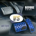 thumbnail image 3 of 1 Juego Freno Pedal Cubierta Gas Acelerador Pedal Cubierta para Coche Azul, 3 of 7