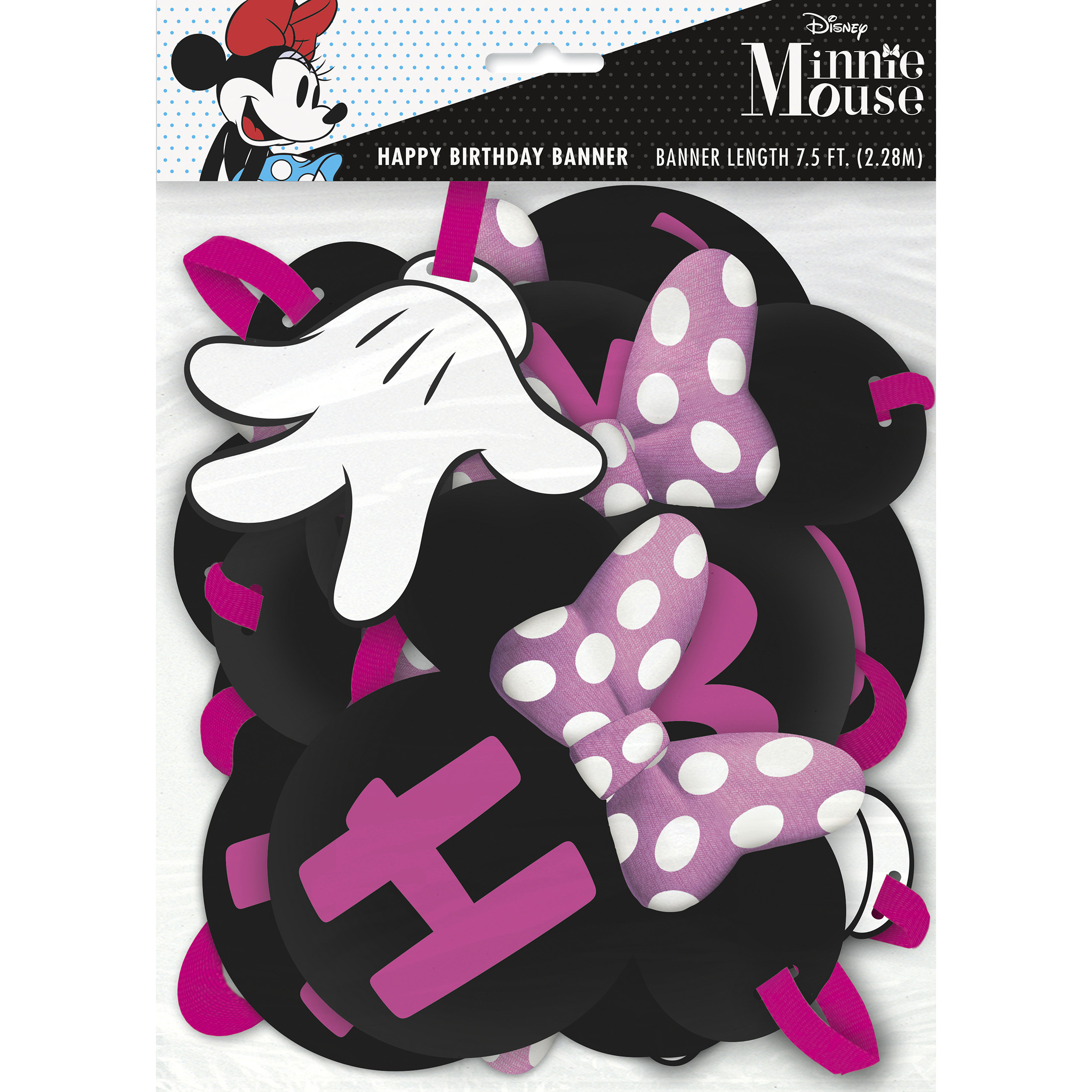 Minnie Mouse Birthday Party Tableware and Decoration Kit for 16 Guests