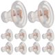 thumbnail image 1 of 10 tapones de silicona transparente para pendientes, reutilizables, para hombres y mujeres, 1 of 8