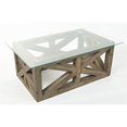 thumbnail image 1 of Jofran Table Basse en Verre de Route Hampton en Gris Sablé, 1 of 8