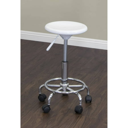 Studio Designs - Studio Stool - White/Chrome