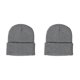 thumbnail image 3 of Sonducket Gorros Beanie Gorros de punto Otoño Invierno Skullcap Manga de moda Ciclismo multifuncional para deportes al aire libre Gris oscuro Gris oscuro 2Conjunto, 3 of 6