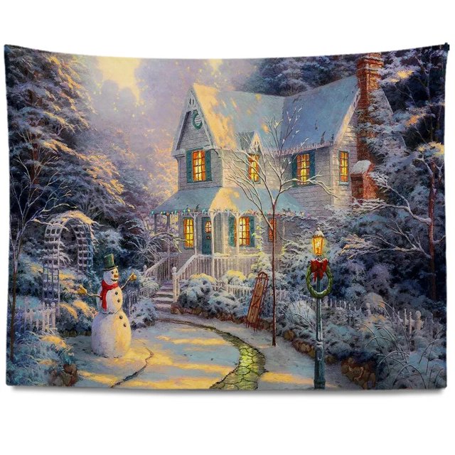 Tapiz de decoración navideña para el hogar, colgante de pared grande de juego, decoración de habitación, decoración Bohemia, tapiz colgante de pared