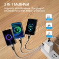 thumbnail image 2 of HAHDAXIA Multi Charging Cable [2Pack 6FT] 3 in 1 Multi Charger Cable Universal Braided Fast Phone Charging Cable with Lightning and Type C Micro USB Connectors Multiple USB Charger Cable for, 2 of 7