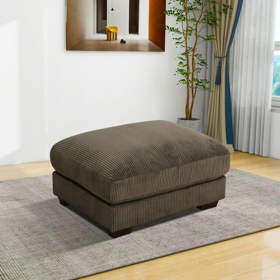 37" Corduroy Modular Ottoman