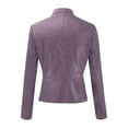 thumbnail image 4 of UFOUND Fashion Women Long Sleeve Open Front Short Cardigan Suit Jacket Coat Top Streetwear, 4 of 9