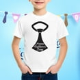 thumbnail image 2 of TAIAOJING Boy Girl New Cozy T-Shirts Cartoon Tie Printed Short Sleeve O-Neck Loose Tshirts Father'S Day Top For Toddler To Teenager Slim-Fit Trendy Clothes, 2 of 4