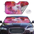 thumbnail image 2 of Kdxio Pink Pig Print Windshield Sun Shade,UV Rays and Sun Heat Protection,Sunshade for Car Windshield,Car Shade Front Windshield - Medium, 2 of 6
