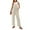 Khaki, variant on WILLBEST Womens Jeans Women's Solid Color Fashion Spring and Summer Lace Up Button Pocket Casual Strap Pants Jumpsuit Wide Legged Yoga Pants