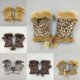 thumbnail image 3 of Guantes de medio dedo Guantes cálidos de invierno Guantes con forro polar de piel de conejo sintética, 3 of 5