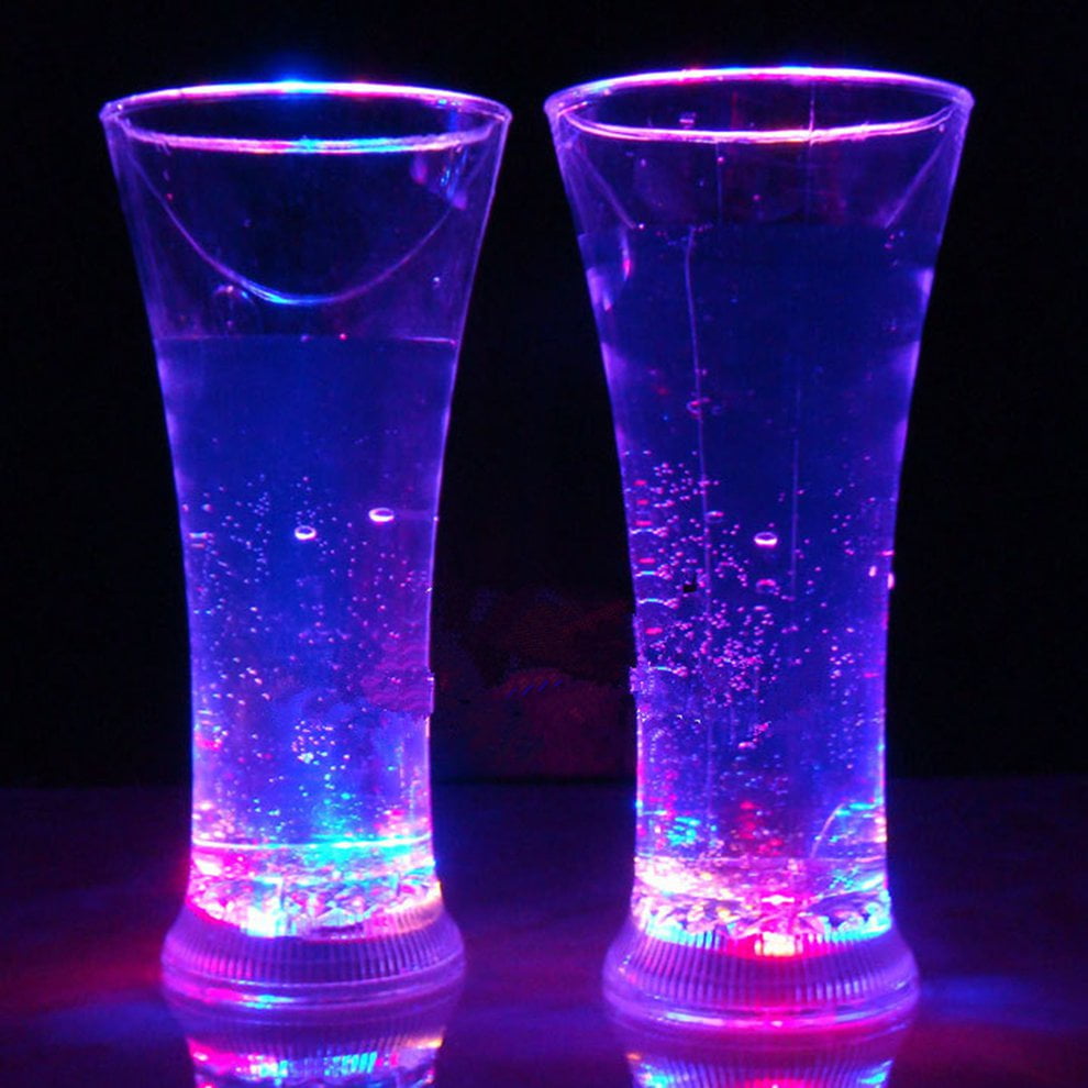 Colorful LED Glowing Cup Flash Water Induction Light Cup Drinking Wine