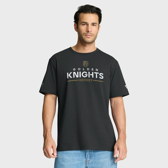 Men's Fanatics Black Vegas Golden Knights Authentic Pro Primary T-Shirt