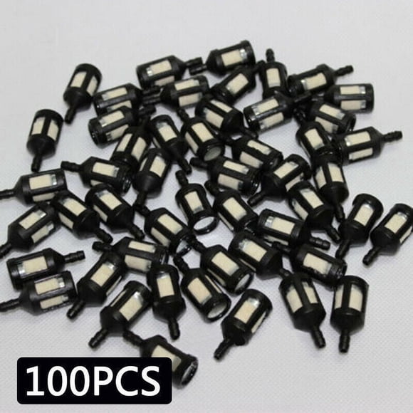 100 Pack Fuel Filters for Stihl, Poulan, Husqvarna Chainsaw Trimmers Durable Replacement Parts