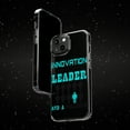 thumbnail image 6 of DistinctInk Clear Hybrid Case for Apple iPhone 15 Pro (6.1" Screen) - Innovation Leader And Follower - Tempered Glass Back, 6 of 9