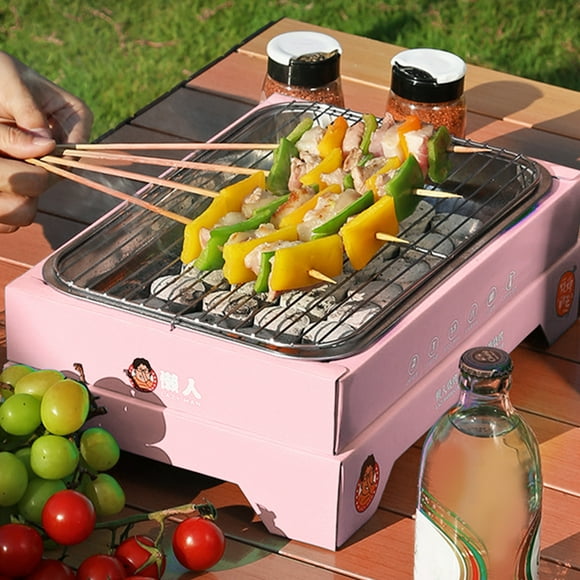 Outdoor Charcoal Grill,Charcoal Grill Single Use BBQ Smoker Grill Charcoal Grill Expertly Crafted