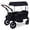 Black, variant on Costway Foldable Wagon Stroller for 2 Kids, Double Seater Toddler Stroller with Canopy Gray