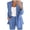 Blue, variant on NARABB Women's Suit Blazers Tops Solid Lapel Suit Long Sleeves Coat Cardigan Tops Tailored Coat