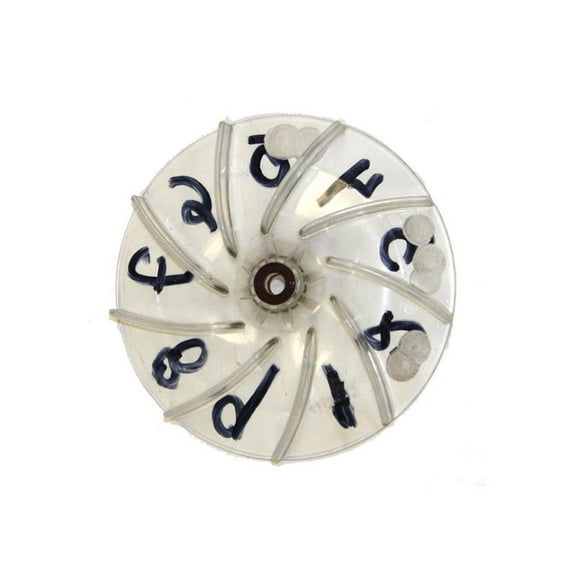 Replacement Part For U75, U80 Upright Vacuum Cleaner Clear Lexan Plastic Fan With Washer // 45-0524-4