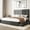 Dark Gray, variant on Amolife Queen Bed Frame with Storage Wingback Headboard and Fast Charging Hub, Upholstered Platform Bed, No Box Spring Required, White