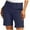 Navy-01, variant on STETMN Women's Summer Golf Shorts Mid Rise Solid Pant Quick Dry Casual Shorts with Pocket