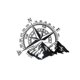 thumbnail image 1 of 48*34cm Off-road Compass Car Sticker Rose Navigate Vinyl Sticker Decal Car Truck Auto Laptop Car Door And Hood, 1 of 5