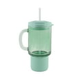 thumbnail image 2 of Sip With Color 24oz Glass Water Bottle Cup with Lid and Straw, Teal Cupcake, 2 of 5