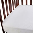 thumbnail image 2 of Carters Waterproof Fitted Quilted Crib and Toddler Protective Mattress Pad Cover, White, 2 of 6