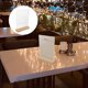 thumbnail image 3 of ColoMX Soporte de letrero acrílico Precio acrílico Display Restaurant Supermarket Price Price con base de madera, 3 of 8