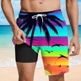 thumbnail image 1 of Viluyesy Mens Swim Trunks Swimming Shorts with Lining High Elastic Summer Vacation Beach Shorts Drawstring, Multicolor M, 1 of 7