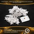 thumbnail image 2 of 5m 40 LED Star Fairy String Light para dormitorio césped paisaje jardín hogar vacaciones blanco cálido, 2 of 8