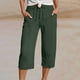 thumbnail image 2 of Pantalones deportivos informales de cintura alta y pierna recta para mujer - Poliéster spandex, cintura elástica, ligeros y transpirables para yoga/running, 2 of 8