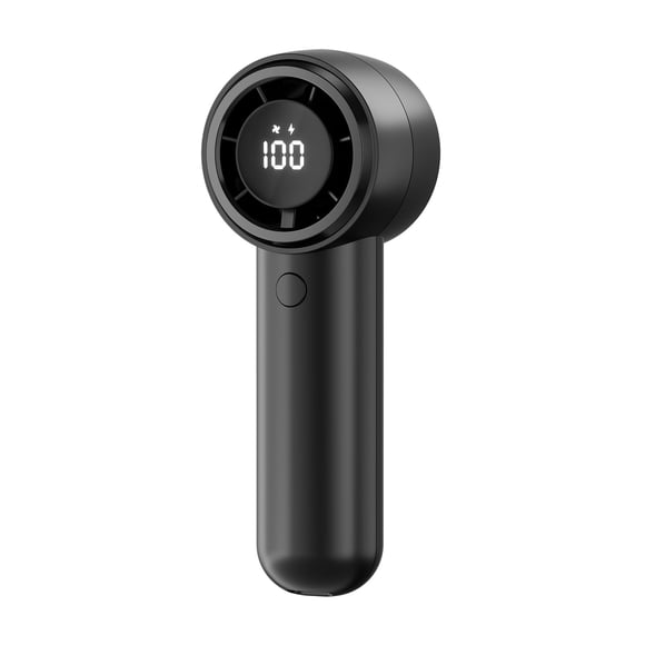 Ventilador portátil portátil de mano triple con pantalla LED de 4000 mAh