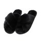 thumbnail image 1 of Durable Soles Plush Slippers For Girls Indoor Winter Use Black Size 38-39 1 Pair, 1 of 5