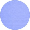 thumbnail image 1 of Ahgly Company Machine Washable Indoor Round Solid Blue Modern Area Rugs, 5' Round, 1 of 4