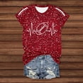 thumbnail image 3 of Football Heartbeat Graphic Tee – Women's Casual Round Neck Top in S-XXL, Comfy Summer Sport Shirt with Football Print, Everyday Wear T-Shirt for Game Day and Sports Fans, 3 of 4