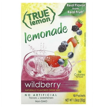 True Citrus, True Lemon, Lemonade, Wildberry, 10 Packets, 0.11 oz Pack of 2