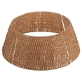 thumbnail image 1 of HONMEET Easy Assembly Christmas Tree Collar with Woven Rope Farmhouse Style Base Cover, 1 of 7