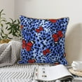 thumbnail image 6 of Kll Abstract Colorful Butterflies Decorative Throw Pillow Covers Velvet Soft For Couch Sofa Bedroom Living Room Outdoor -20"X20", 6 of 8