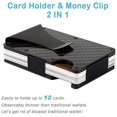 thumbnail image 4 of Card Case Made Of Carbon Premium Credit Card Case With Money Clip Carbon Fiber Slim Wallet Rfid Protection Anti-Scan Money Clip Made Of Metal Card Case Made Of Carbon Premium Credit Card Case With G, 4 of 6